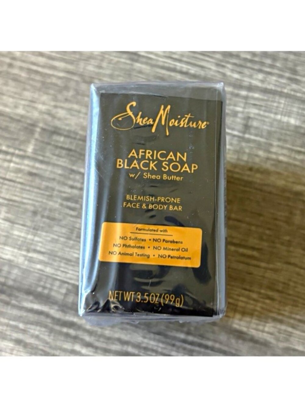 SheaMoisture African Black Soap Bar Shea Butter Face & Body 4 Pack 3.5 oz